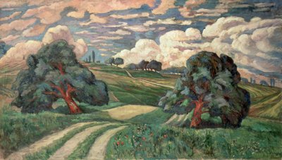 Fauve Landscape by Carl Edvard Diriks